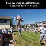 삼촌에게 포토샾을 알려드렸다..