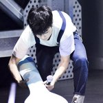 [시우민] 땀닦는 속도,모습이 동생이랑 비슷한 시우민 ㅋㅋ