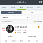[시우민] 시우민 멜론 랭킹 <b>남자솔로</b> 1위 >.< 