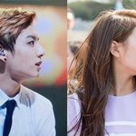 방탄소년단 팬 과 두 사진의 <b>대칭</b> 사진을 만들 의  정국 과 예인...