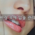 찬바람 속에 입술 관리법