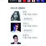  sm에서 크리스 생일<b>축하</b>