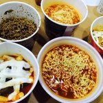 어제 학원에서 컵라면, <b>허니</b>뱅쇼, 죠스떡볶이 편의점 파티!