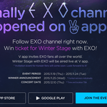 [EXO] 헐 12월10일 브이앱 엑소 윈터스<b>테이지</b> 행사