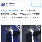 [백현] 백현 그 섹시한 눈빛과 <b>미소</b>...