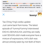 [EXO] 세훈,종인이 촬영한 여자<b>MC</b> 웨이보