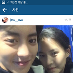 [EXO] 민석이 <b>친척분</b> 인스타에 찬열이