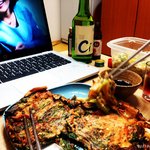 산에서 먹다 남은 <b>파전</b>