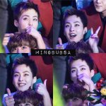[EXO] <b>단체</b>사진 찍는데 혼자 바쁜 밍<b>석</b>