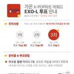 [EXO] @@@@7ㅏ온차트 투표방법@@@@
