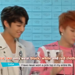[방탄소년단] 핑크<b>색옷</b> 살면서 처음 입어봤다는 윤기