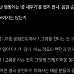 스바..진짜 욕나오네ㅋㅋ1,2위가 껌이래