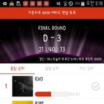 [EXO] 가온 종합<b>순위</b>/<b>일</b>일<b>순위</b>