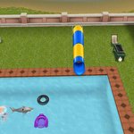 심즈 수영장 <b>미끄럼</b>틀