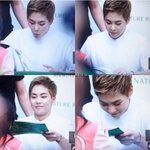[시우민] 싸인 후=3 불어서 주는 시우민