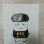 [방탄소년단] 융기 캐릭터 그렸는데 닮았어?