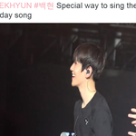 [백현] 백현이 민석형 생일축하<b>song</b> ㅋㅋㅋ