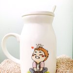 [시우민] 헐 <b>산하</b>님 우유머그컵 존예ㄷㄷ