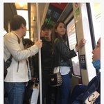 지하철에서 찍힌 <b>윤아</b>