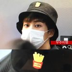 [시우민] 웅녀들 민석이 모자에 <b>감자</b>튀김 ㅋㅋㅋ
