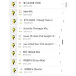 [방탄소년단] 1시 차트 정리!!!(멜롱)