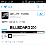 [방탄소년단] 빌1보드 200<b>챠트</b> 107위