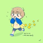 [시우민] <b>노랑</b>병아리 시우민 팬아트