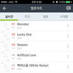 [EXO] 나 새벽 4시에 갑자기 잠 깨서 차트보고잠ㅋㅋㅋㅋ