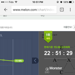 [EXO] 점점 떨어진다 5분차트