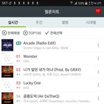 [EXO] <b>서양</b>수박 4시 차트 1위 3위