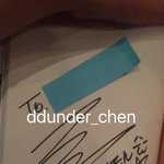 [CHEN] 김종대 팬이 부적 그려달라니까 그려준거 ㅋㅋ