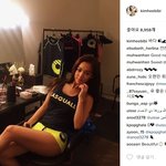 에슬레져룩이 참 잘 어울리는 김희정 !!