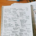 [댓글부탁해] 시험기간인데 <b>공책</b>에 애니명대사 써봣다