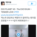 [백현] 엑소의 <b>댄싱머신</b> 백현이가 알려주는 텐더럽 응원법