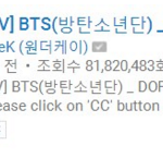 [방탄소년단] 하루동안의쩔어조회수증<b>가량</b>.미쳤음