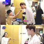 [인피니트] 호야 고기 먹여주는 <b>필독</b>씨 표정 ㅎㅎ