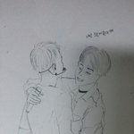 [EXO] 나지금 경수 <b>아기배</b>ㅜ너무귀여워서 그림그림