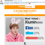 [시우민] 예전에 <b>토끼상</b>아이돌 투표했던거 있잖아(시우민)