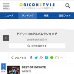 [인피니트] 일본 오리콘데일리 1위
