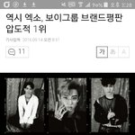 [EXO] 역시 엑소, 보이그룹 브랜드<b>평판</b> 압도적 1위