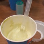 롯데리아 <b>녹차</b>토네이도시켰는데 소프트콘이나왔어요ㅠㅠ