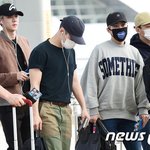 올블랙 <b>세훈</b> 공항패션 :)