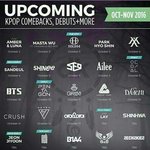[<b>B1A4</b>] 얘들아 10월 11월 컴백가수들 명단인데