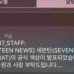 [세븐틴] 미친 <b>공식</b>색 <b>발표</b>되