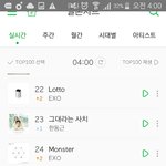 [EXO] @@@@4시차트@@@@