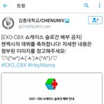 [EXO] 첸백시커뮤에서 슬로건 <b>배부</b>한대(/❤0❤)/