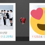 [방탄소년단] 흥나라레코드 투표 따라잡음!!!!!