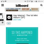 [EXO] <b>빌보드</b> 월드앨범차트 1위