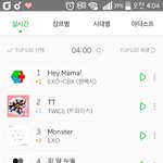 [EXO] 서양수박4시차트1위