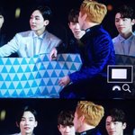 [EXO] 기분 <b>살짝</b> 풀라고 민석이 타그룹 친목짤? 들고 옴